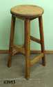 30-Inch Rustic Pine Seat Stool