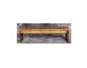 60-Inch Rustic Pine Wood Bench