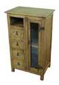 Multi-Purpose Cabinet With Glass Doors