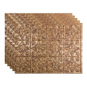 18-Inch x 24-Inch Traditional Backsplash Cracked Copper 5-Pack