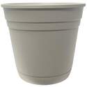 12-Inch Taupe Poly Resin Riverland Planter With Saucer