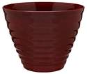 16-Inch Red Beehive Planter With Saucer