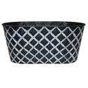 14-Inch Oval Quilted Planter