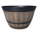 22-Inch, Natural Oak, Pinot Barrel Planter