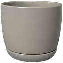 Ana 12-Inch Gray Ceramic Planter