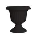 14-Inch Black Utopian Urn Planter