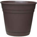 6-Inch Cocoa Riverland Planter With Attached Saucer 