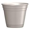 6-Inch, Taupe, Riverland Planter With Attached Saucer