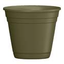10-Inch, Olive Green Riverland Planter With Saucer