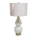 25-Inch Semi-Opaque White Glass Table Lamp