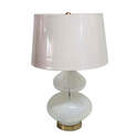 23-Inch Semi-Opaque White Glass Table Lamp
