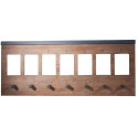 35-Inch X 3-Inch X 15-Inch Decorative Wall Panel With 7-Hooks