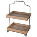 Nova 2-Tier Wooden Decor Tray