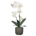 18-Inch Potted Faux Orchid
