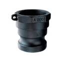 2-Inch Black Polypropylene A Quick Coupling