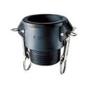 1-1/2-Inch Black Polypropylene B Quick Coupling