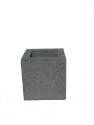 8 x 8 x 8-Inch Hollow Corner Gray Concrete Half-Block