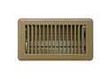 Louvered Floor Register 4x8 Brown Mobile Home