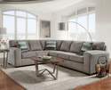 Silverton Pewter 2-Piece Sectional