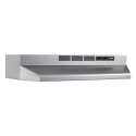 36-Inch Broan Ductless Under-Cabinet Range Hood Stainless Finish