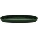 20-Inch Green Oval Saucer