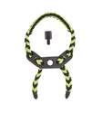 Black And Green Paracord Braided Wrist Bow Sling