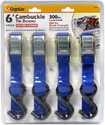 4 Pc 6 ft Cambuckle Tie Downs