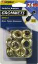 24PC 1/2 in GROMMET REFILLS- BRASS PLATED STEE