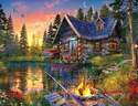 Sun Kissed Cabin 500-Piece Puzzle