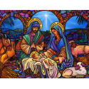 Stained Glass Nativity 500 Piece Jigsaw Puzzle