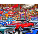 1000-Piece Muscle Car Museum Jigsaw Puzzle