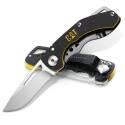 5-Inch Black/Yellow Drop Point Liner Lock Folding Knife
