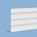 6-Inch X 12-1/2-Foot Maple L-Style Ribbed Aluminum Fascia