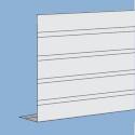 8-Inch X 12-1/2-Foot Maple L-Style Ribbed Aluminum Fascia