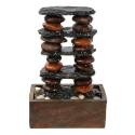12-Inch Stacked Rocks Eternity Tabletop Fountain