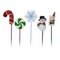 9-Inch Christmas Garden Stakes, Assorted, Per Each