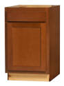 21 x 34-1/2 x 24-Inch Glenwood Dark Chocolate 1-Drawer Base Cabinet