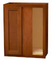 24 x 30 x 12-Inch Glenwood Dark Chocolate Wall Corner Cabinet