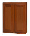 27 x 30 x 12-Inch Glenwood Dark Chocolate Wall Cabinet