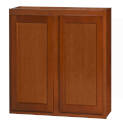 30 x 30 x 12-Inch Glenwood Dark Chocolate Wall Cabinet