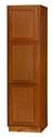 24 x 84 x 24-Inch Glenwood Dark Chocolate Broom Cabinet