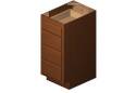 15 x 21 x 34-1/2-Inch Glenwood Dark Chocolate 4-Drawer Bathroom Vanity Cabinet 