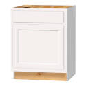 24 x 21 x 34-1/2-Inch Dwhite Painted White 1-Door Bathroom Vanity Cabinet 
