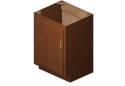 24 x 21 x 34-1/2-Inch Glenwood Dark Chocolate 1-Door Bathroom Vanity Cabinet 
