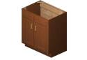 30 x 21 x 34-1/2-Inch Glenwood Dark Chocolate 2-Door Bathroom Vanity Cabinet 