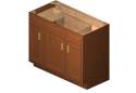 42 x 21 x 34-1/2-Inch Glenwood Dark Chocolate 2-Drawer Bathroom Vanity Cabinet 