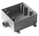 4-1/2-Inch X 1/2-Inch Square Gray Type 2 Fse Outlet Box