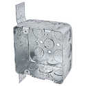 4-Inch Square Galvanized Outlet Box