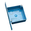2-Gang 4-Inch Square Blue Electrical Box