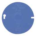 4-Inch Round Blue Blank Cover